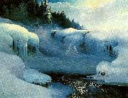 olof w. nilsson vinteralvor oil painting reproduction